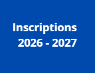 INSCRIPTIONS 2026 - 2027
